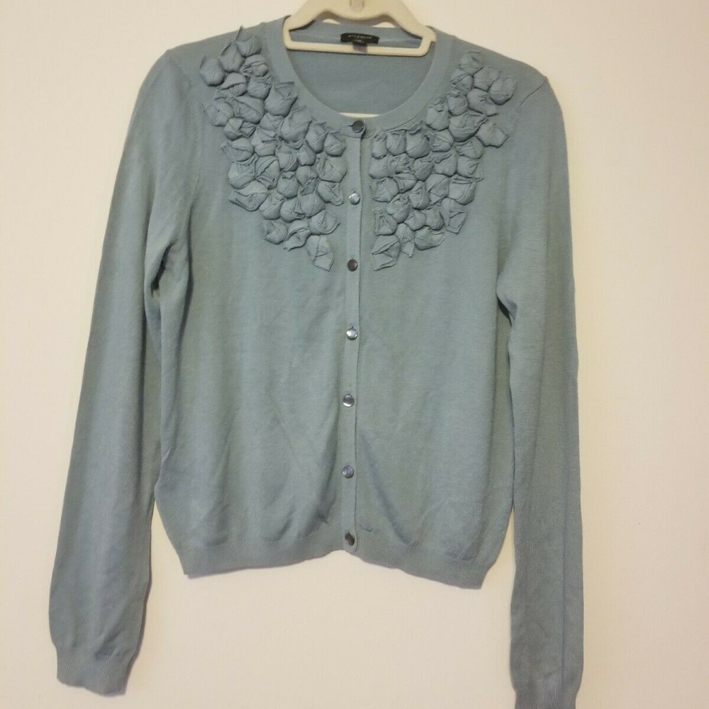 ANN TAYLOR Applique sweater cardigan, Size M